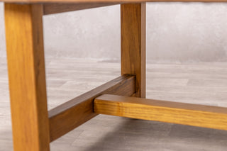 Leather Top Coffee Table