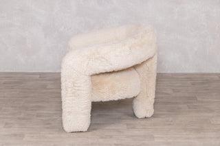 Toulouse Faux Fur Fully Upholstered Accent Chair