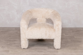 Toulouse Faux Fur Fully Upholstered Accent Chair