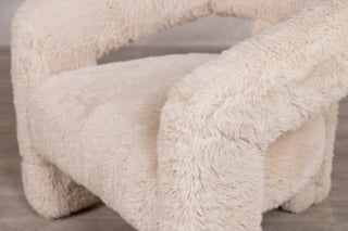 Toulouse Faux Fur Fully Upholstered Accent Chair