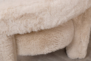 Toulouse Faux Fur Fully Upholstered Accent Chair