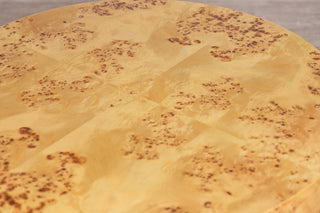 Casa Burl Wood Veneer Round Coffee Table