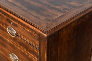 Rustic Country Antique Fruitwood Chest of Drawers