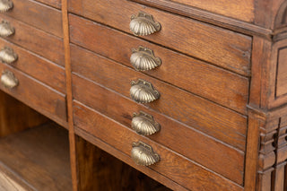 Late Victorian Oak Haberdashery Counter