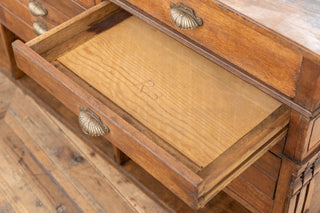 Late Victorian Oak Haberdashery Counter