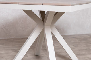 Milan Star Base Table with 4 Monza Chairs Outdoor Set