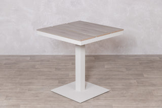 Milan Pedestal Table with 2 Milano Chairs Outdoor Set