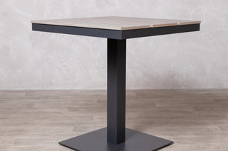 Milan Pedestal Table with 2 Milan Chairs Outdoor Set