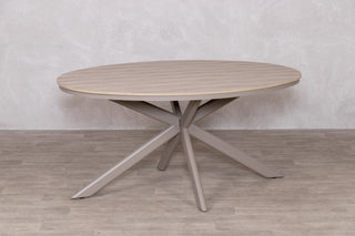 Rimini 4 Seater Oval Outdoor Table and 4 Garden Chairs Set