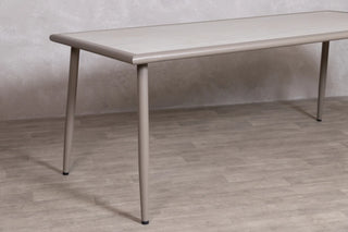 Salerno Garden Table Set with Six Cream California Chairs