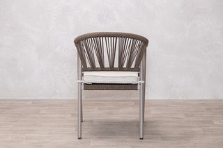 Rimini 4 Seater Oval Outdoor Table and 4 Garden Chairs Set