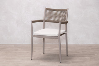 Rimini 4 Seater Oval Outdoor Table and 4 Garden Chairs Set