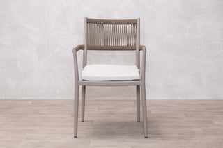Rimini 4 Seater Oval Outdoor Table and 4 Garden Chairs Set
