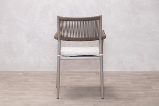 Rimini 4 Seater Oval Outdoor Table and 4 Garden Chairs Set