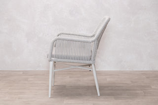 Monza Aluminium Rope Back Stacking Garden Chair
