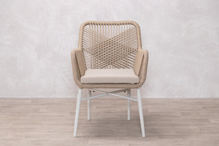 Monza Aluminium Rope Back Stacking Garden Chair