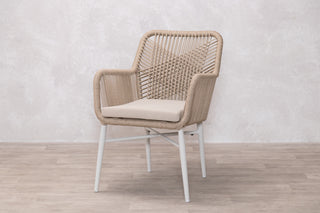 Monza Aluminium Rope Back Stacking Garden Chair