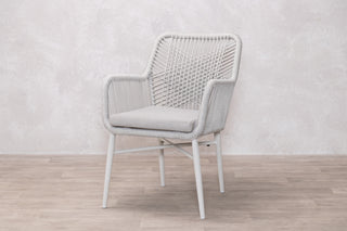Monza Aluminium Rope Back Stacking Garden Chair