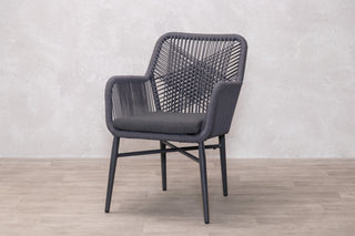 Monza Aluminium Rope Back Stacking Garden Chair
