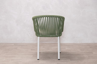 Milano Aluminium Rope Back Stacking Garden Chair