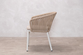 Milano Aluminium Rope Back Stacking Garden Chair