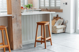 Imperial College London Solid Oak Breakfast Bar Stools