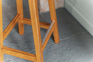 Imperial College London Solid Oak Breakfast Bar Stools