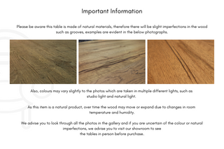 Holburn Oak Dining Table Range