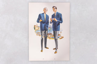 Original 1960’s American Men’s Fashion Tailoring Art Prints