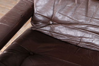 Vintage Pieff Leather Swivel Chair