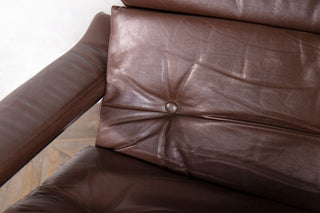 Vintage Pieff Leather Swivel Chair