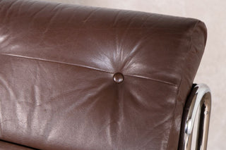 Vintage Pieff Leather Swivel Chair