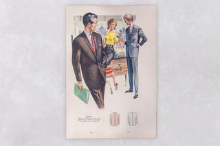 Original 1960’s American Men’s Fashion Tailoring Art Prints