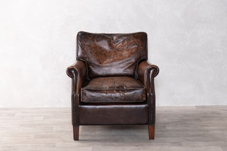 marriot-leather-armchair-vintage-brown-front-view