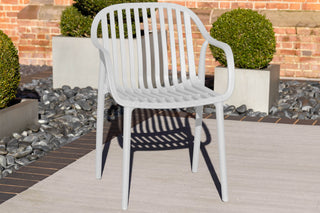 California Garden Outdoor Ochre Café Table Set with California Chairs