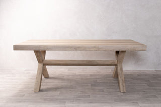 Rutland X-Frame Dining Table