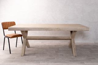 Rutland X-Frame Dining Table