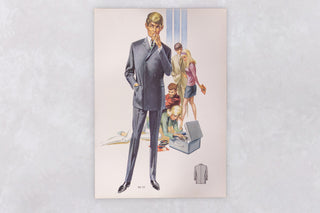 Original 1960’s American Men’s Fashion Tailoring Art Prints