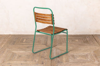 Vintage Green Stacking Chairs