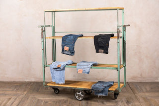 vintage trolley unit on wheels