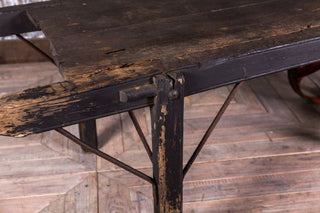 Upcycled Table Vintage Pig Cratch