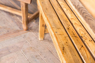 Vintage Wooden Bench Seating