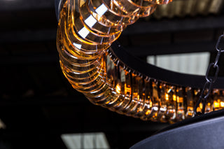 Kensington Three Tier Amber Crystal Chandelier