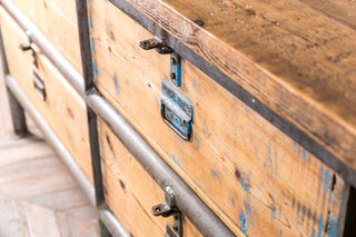 Large Vintage Multi-drawer Workbench