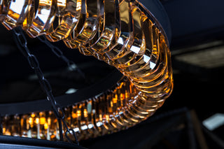 Kensington Three Tier Amber Crystal Chandelier