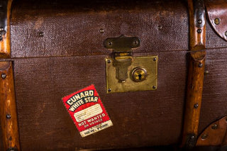 Set of Six Vintage Steamer Trunks