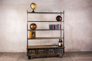 Industrial Shelves with Drawers