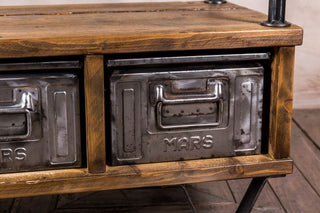 Industrial Shelves with Drawers