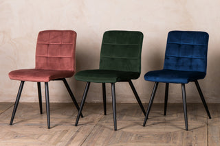 Pair of Velvet Dining Room Chairs