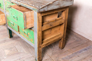 Large Green Multi-drawer Sideboard